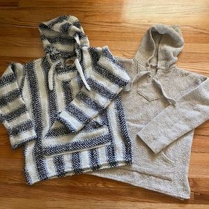 TWO Baja hoodies - Earth Ragz and vintage